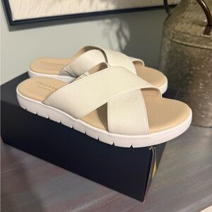 Cole Haan Women's Zero Grand Off-White Slide Sandals